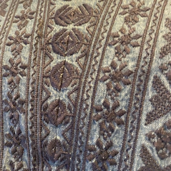 Falls Creek denim Navy Embroidered Blouse - Picture 4 of 11